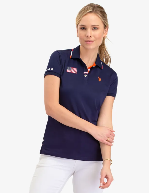 CHEST FLAG POLO SHIRT sold by U.S. Polo Assn.