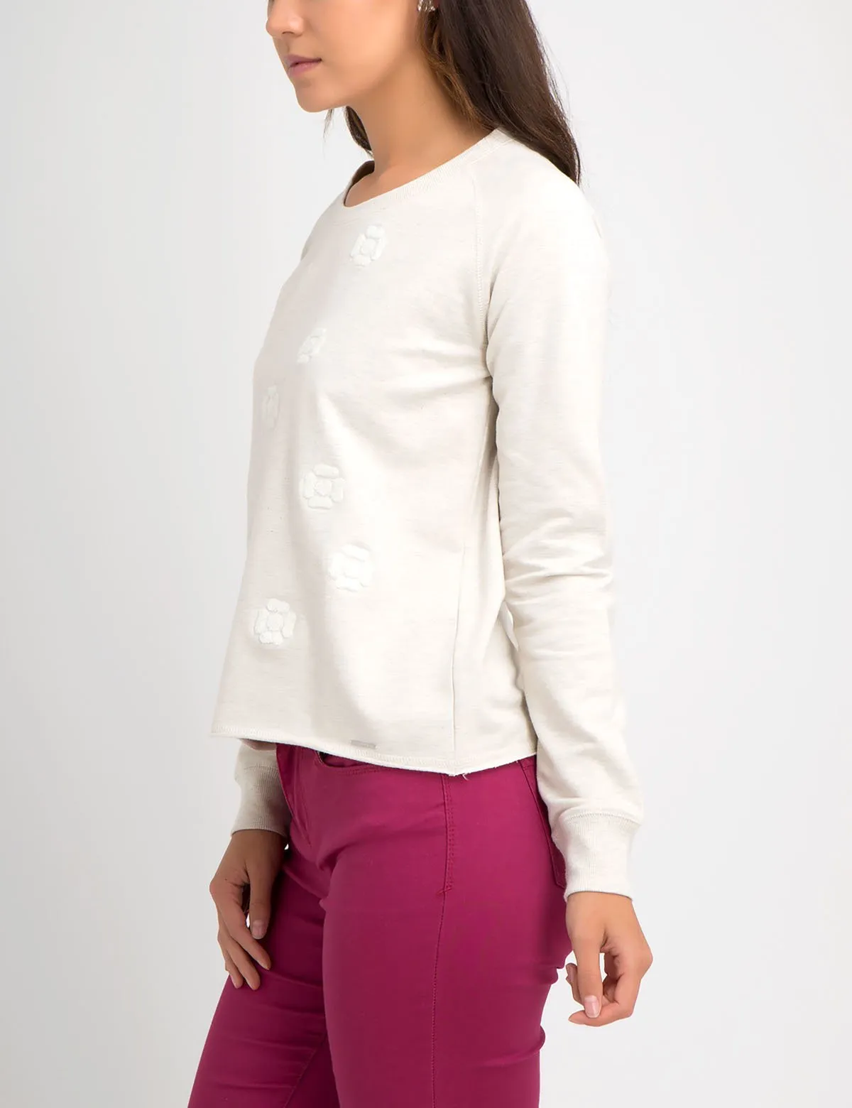 FLORAL APPLIQUE LONG SLEEVE SWEATSHIRT sold by U.S. Polo Assn. product image thumbnail 4