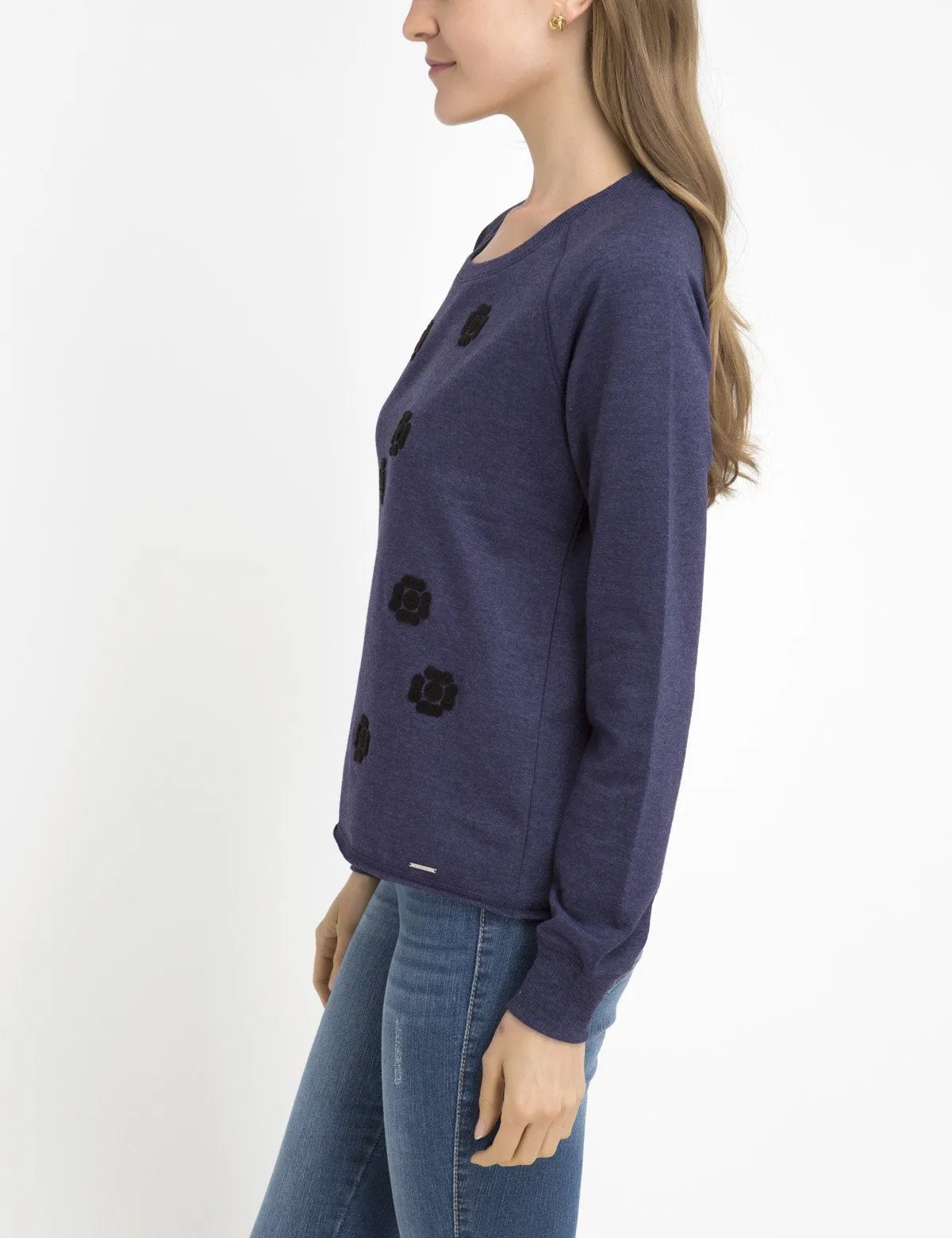 FLORAL APPLIQUE LONG SLEEVE SWEATSHIRT sold by U.S. Polo Assn. product image thumbnail 2