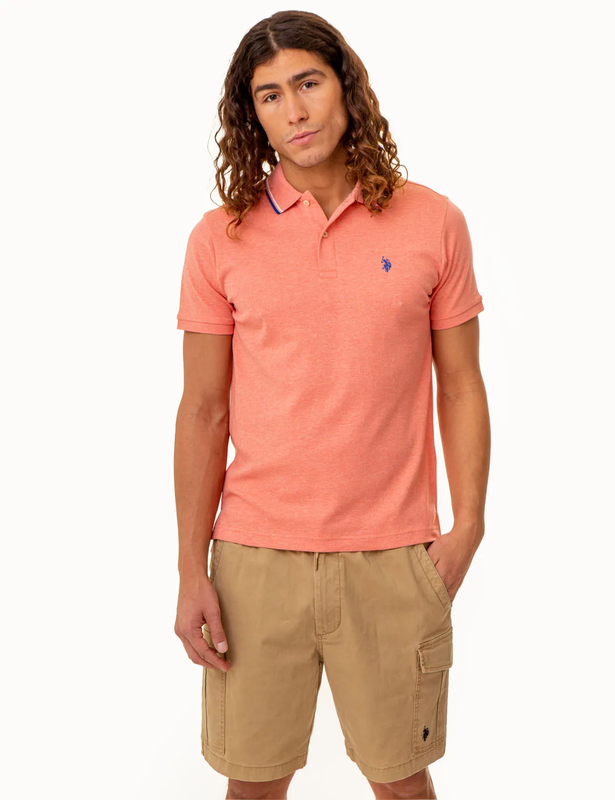 SLIM FIT TIPPED INTERLOCK POLO SHIRT sold by U.S. Polo Assn. product image thumbnail 5