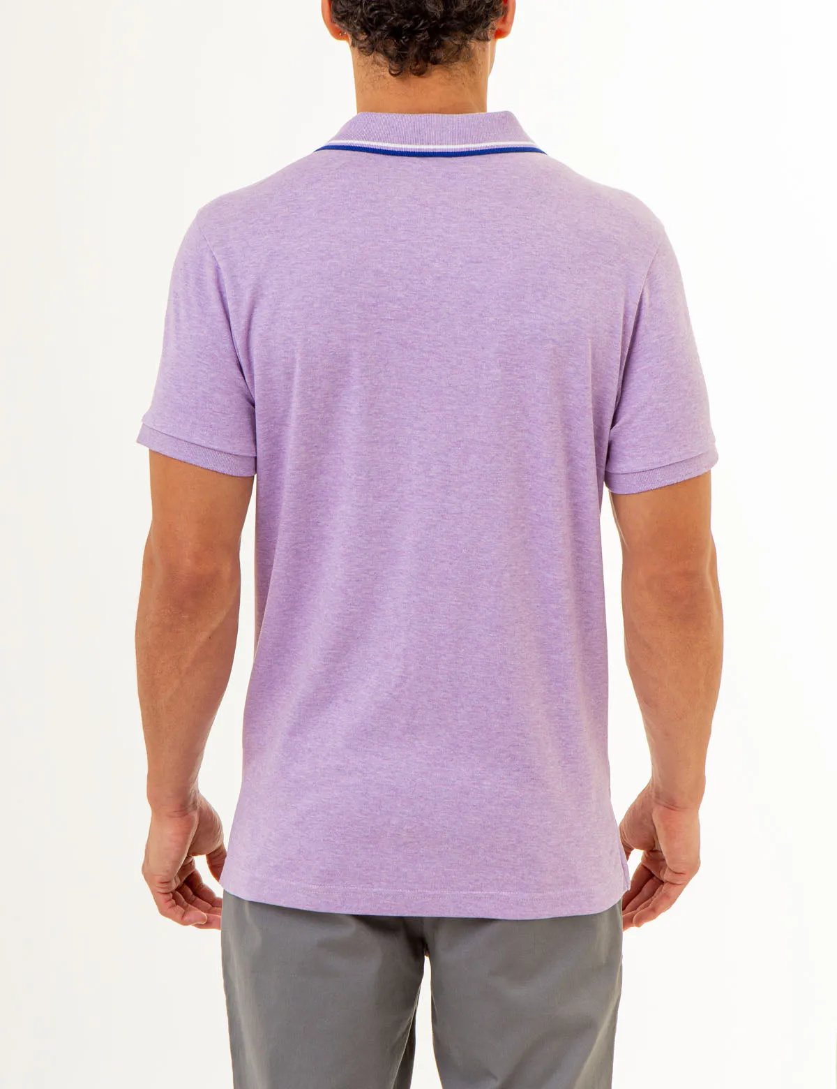 SLIM FIT TIPPED INTERLOCK POLO SHIRT sold by U.S. Polo Assn. product image thumbnail 3