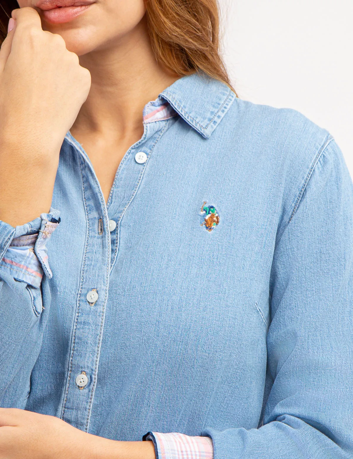 CHAMBRAY DRESS sold by U.S. Polo Assn. product image thumbnail 2