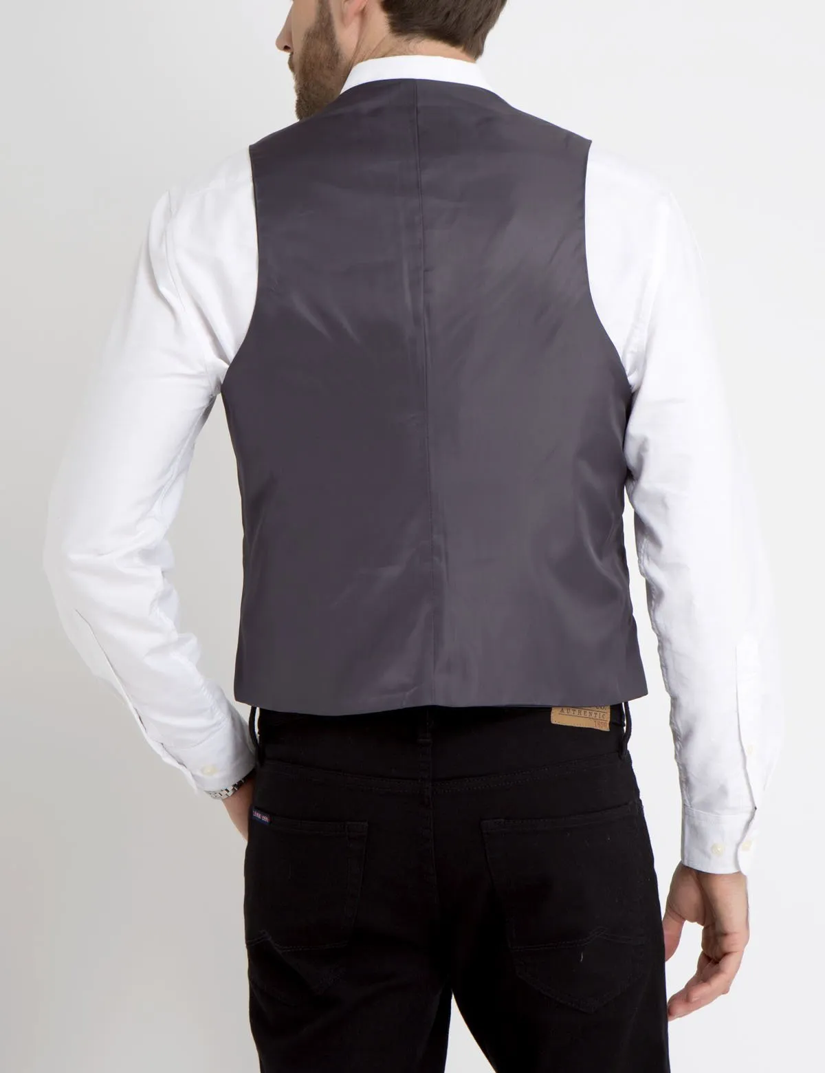 GREY WOOL SUIT VEST sold by U.S. Polo Assn. product image thumbnail 3