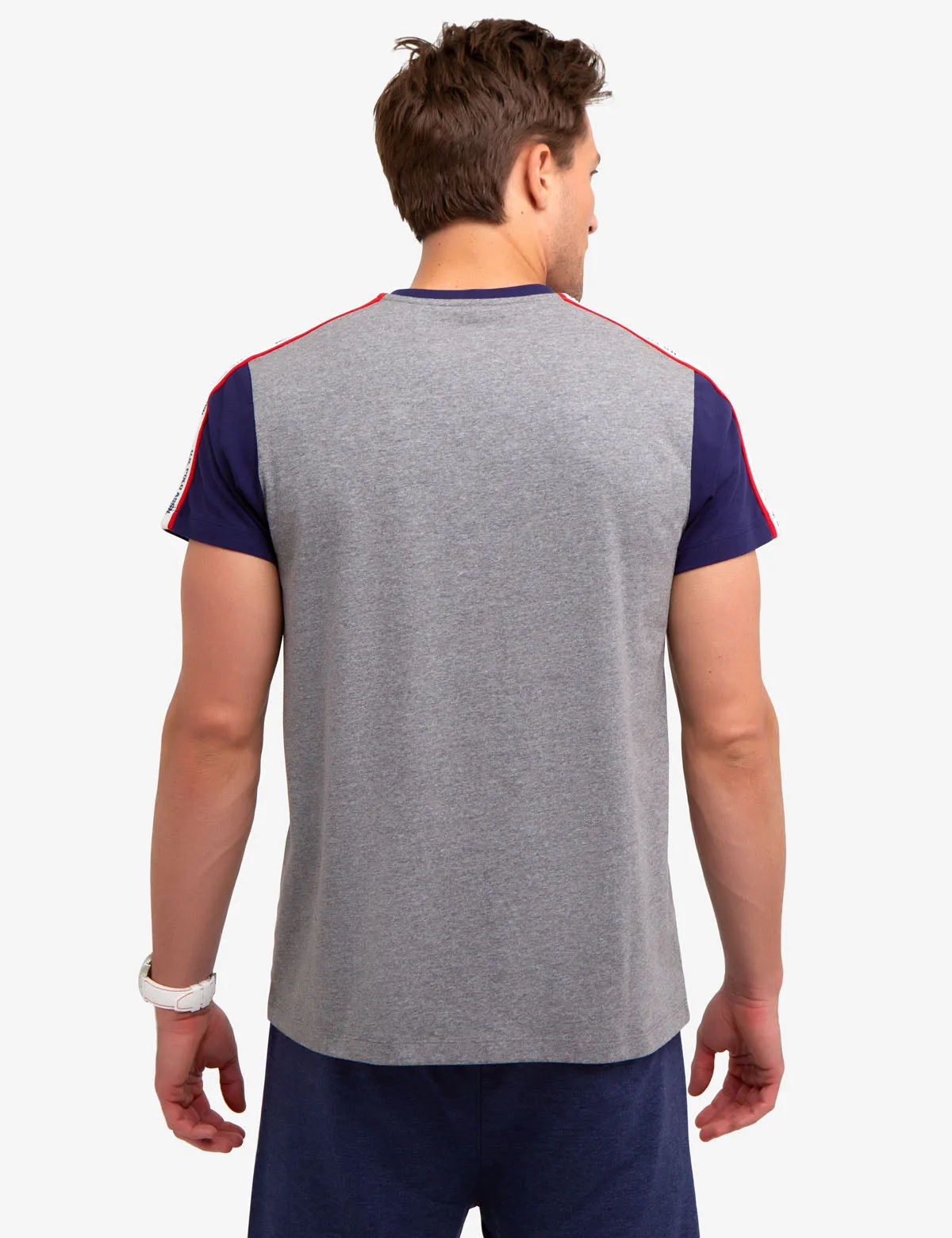 COLORBLOCK T-SHIRT WITH U.S. POLO ASSN. TAPING sold by U.S. Polo Assn. product image thumbnail 4