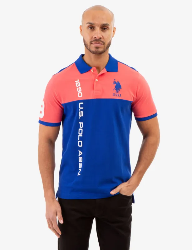 COLORBLOCK PIQUE POLO SHIRT WITH GRAPHIC PRINT sold by U.S. Polo Assn.