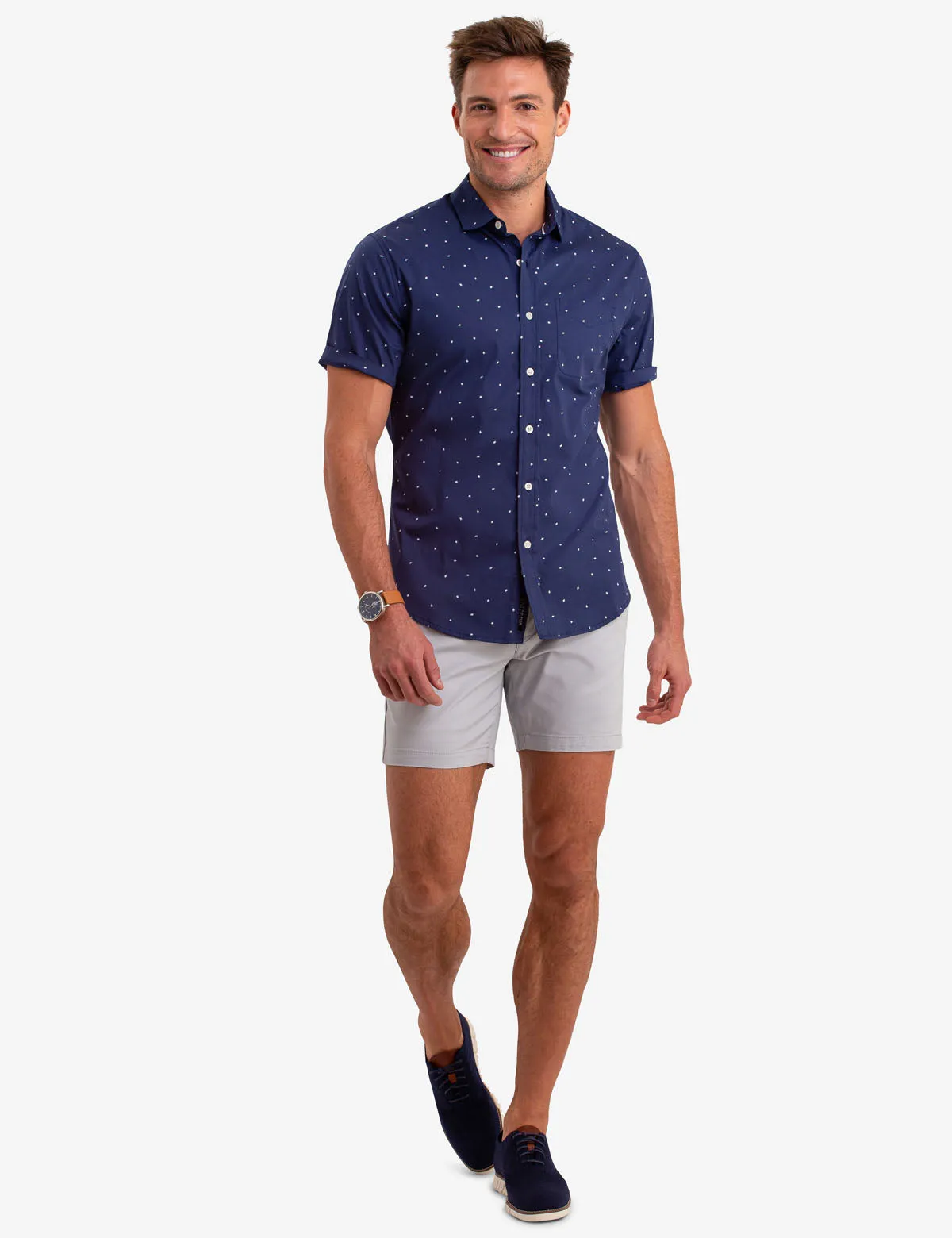 BLACK MALLET DOT PRINT SHORT SLEEVE SHIRT sold by U.S. Polo Assn. product image thumbnail 2