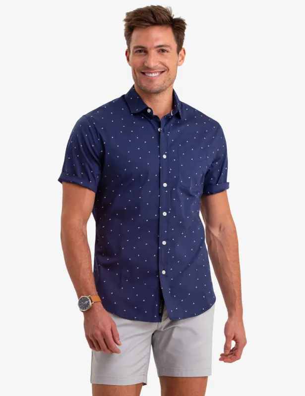 BLACK MALLET DOT PRINT SHORT SLEEVE SHIRT sold by U.S. Polo Assn.