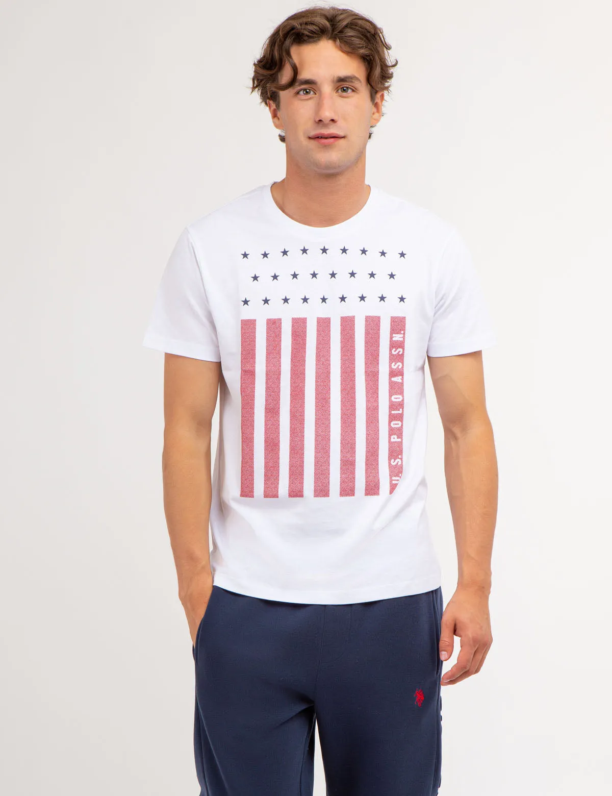 U.S. POLO ASSN. VERTICAL FLAG JERSEY T-SHIRT sold by U.S. Polo Assn.