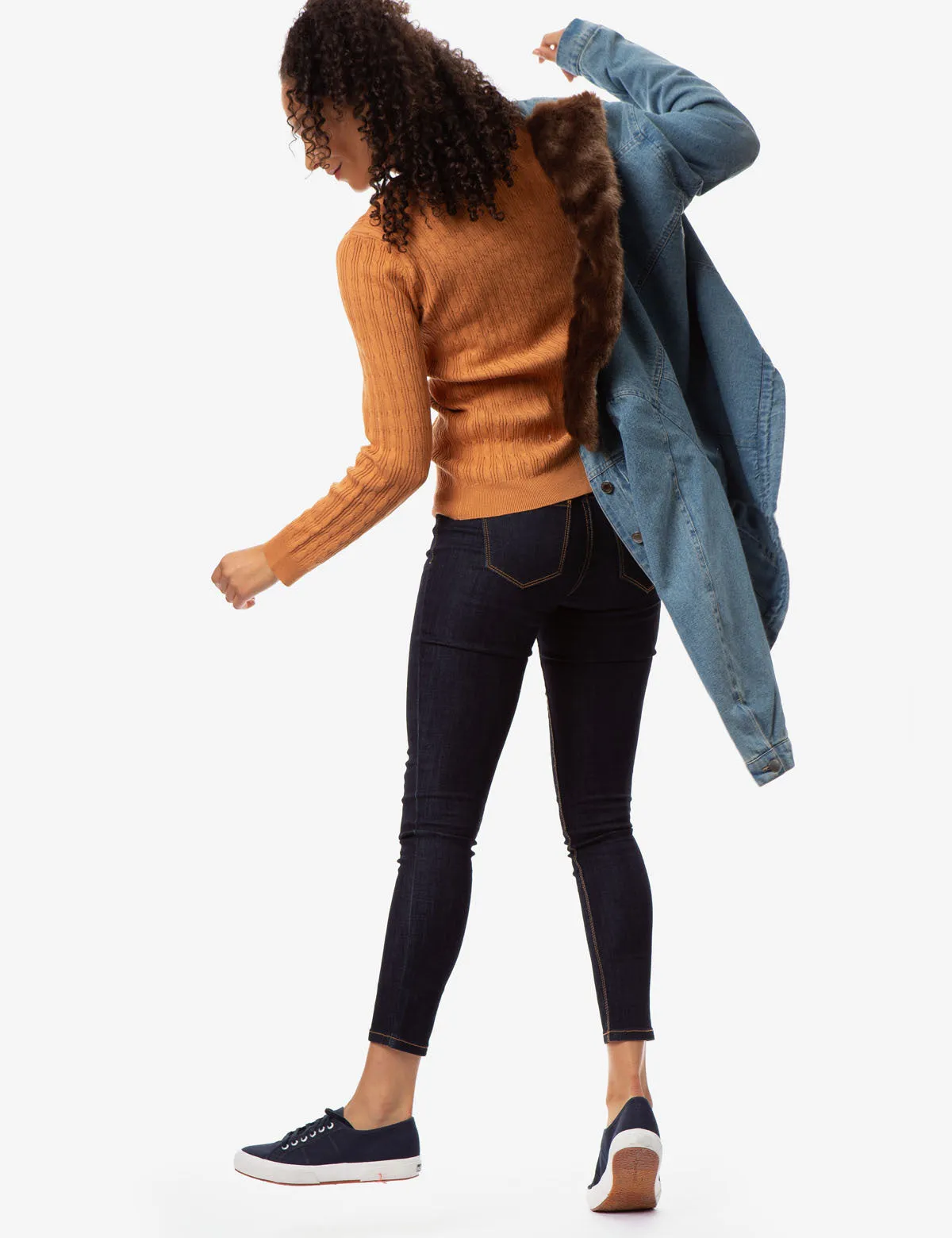 FAUX FUR COLLAR DENIM JACKET sold by U.S. Polo Assn. product image thumbnail 3