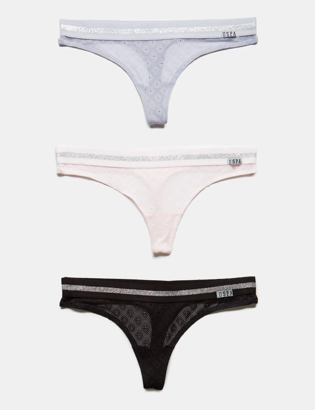 3 Pack Lace Thongs sold by U.S. Polo Assn. product image thumbnail 2