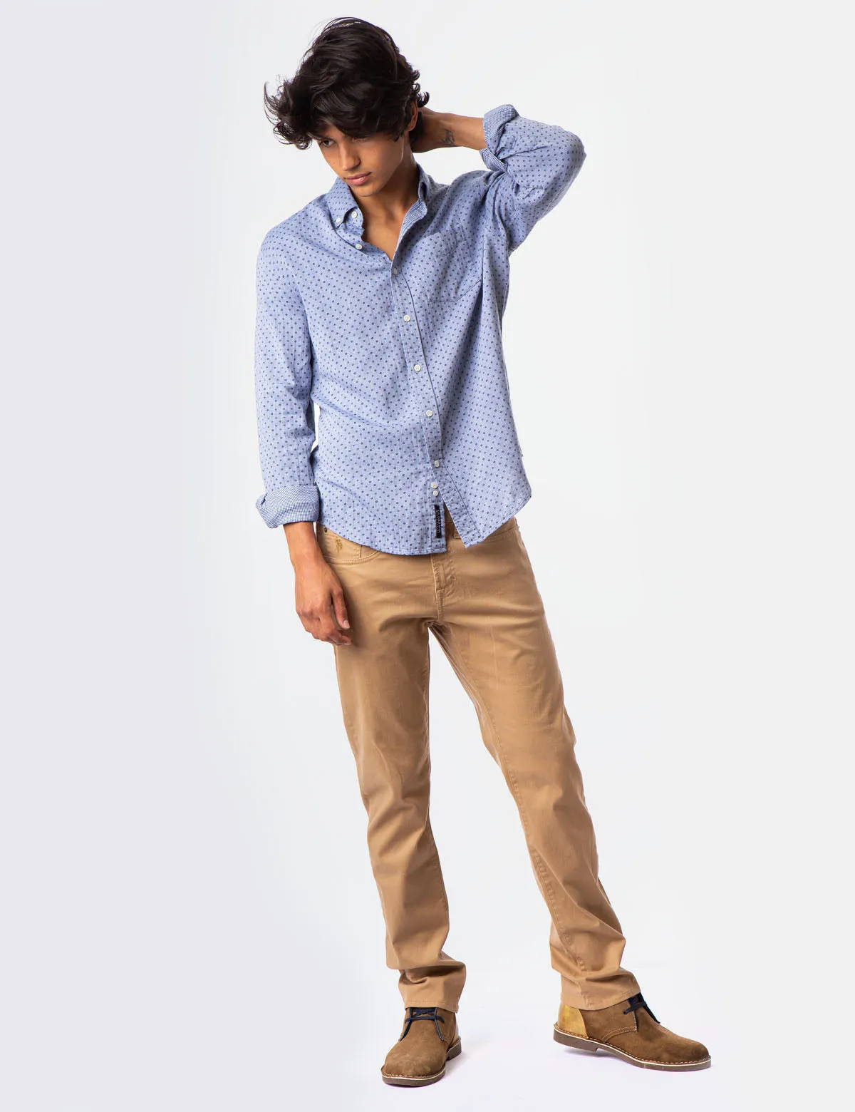 BLACK MALLET ALL OVER DOT SHIRT sold by U.S. Polo Assn. product image thumbnail 2