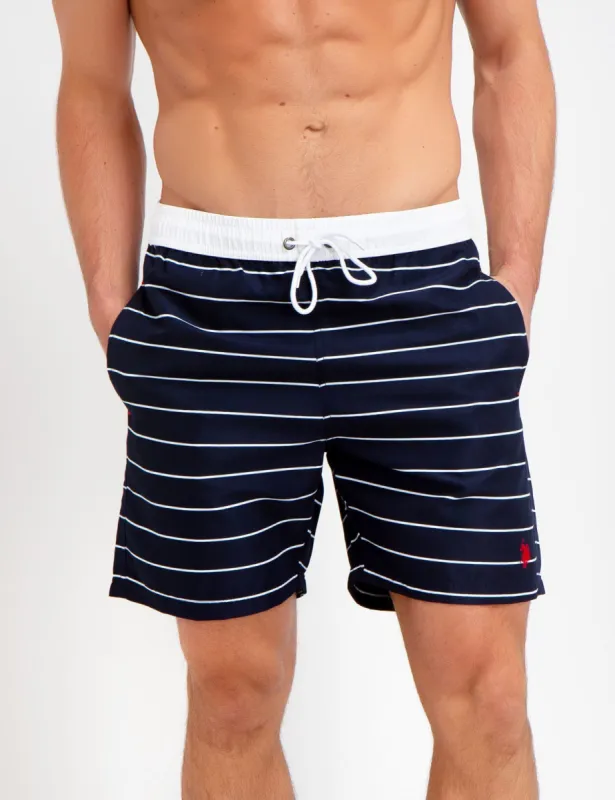 HORIZONTAL STRIPED SWIM TRUNKS sold by U.S. Polo Assn.