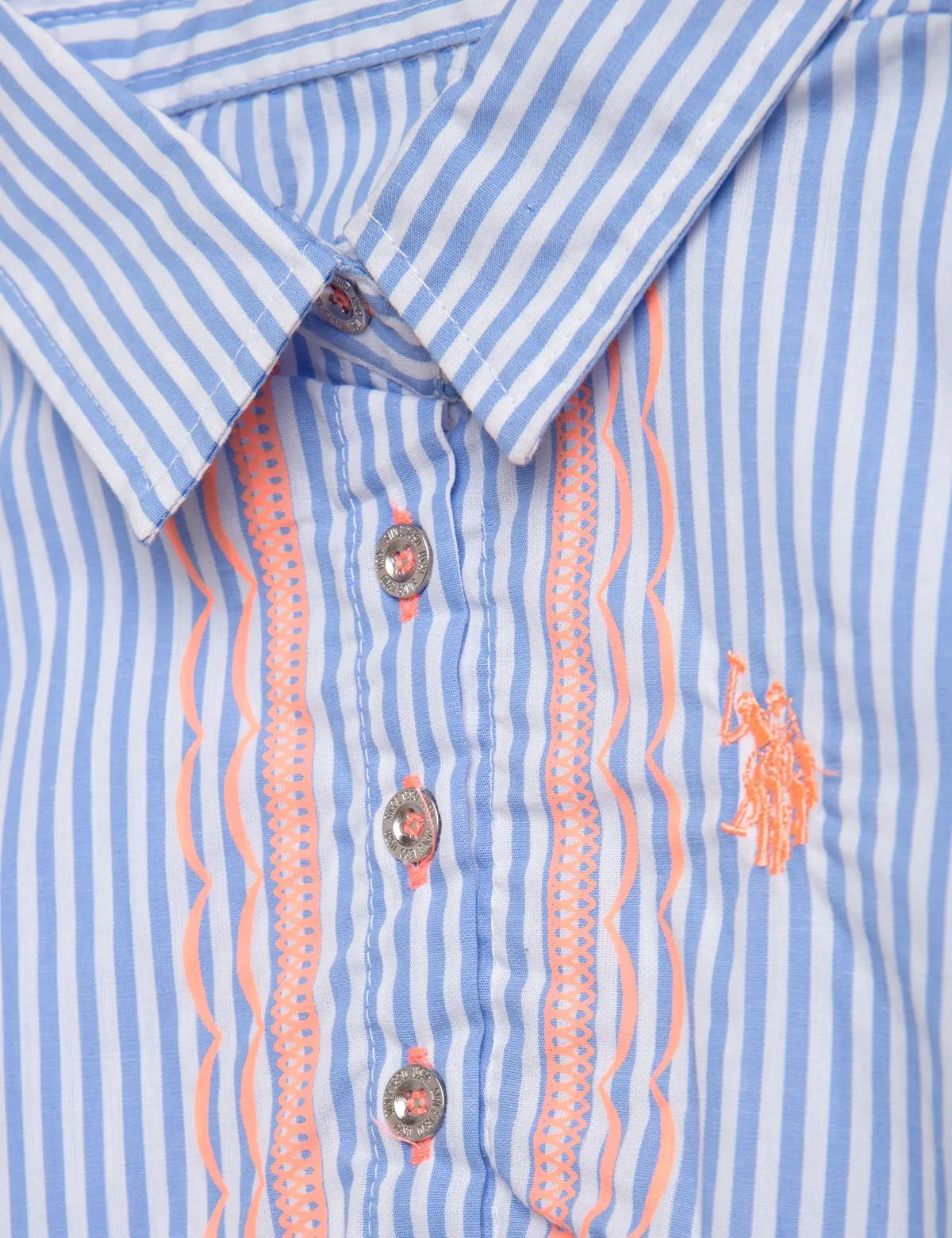 GIRLS DRESS WITH STRIPES AND LACE sold by U.S. Polo Assn. product image thumbnail 2