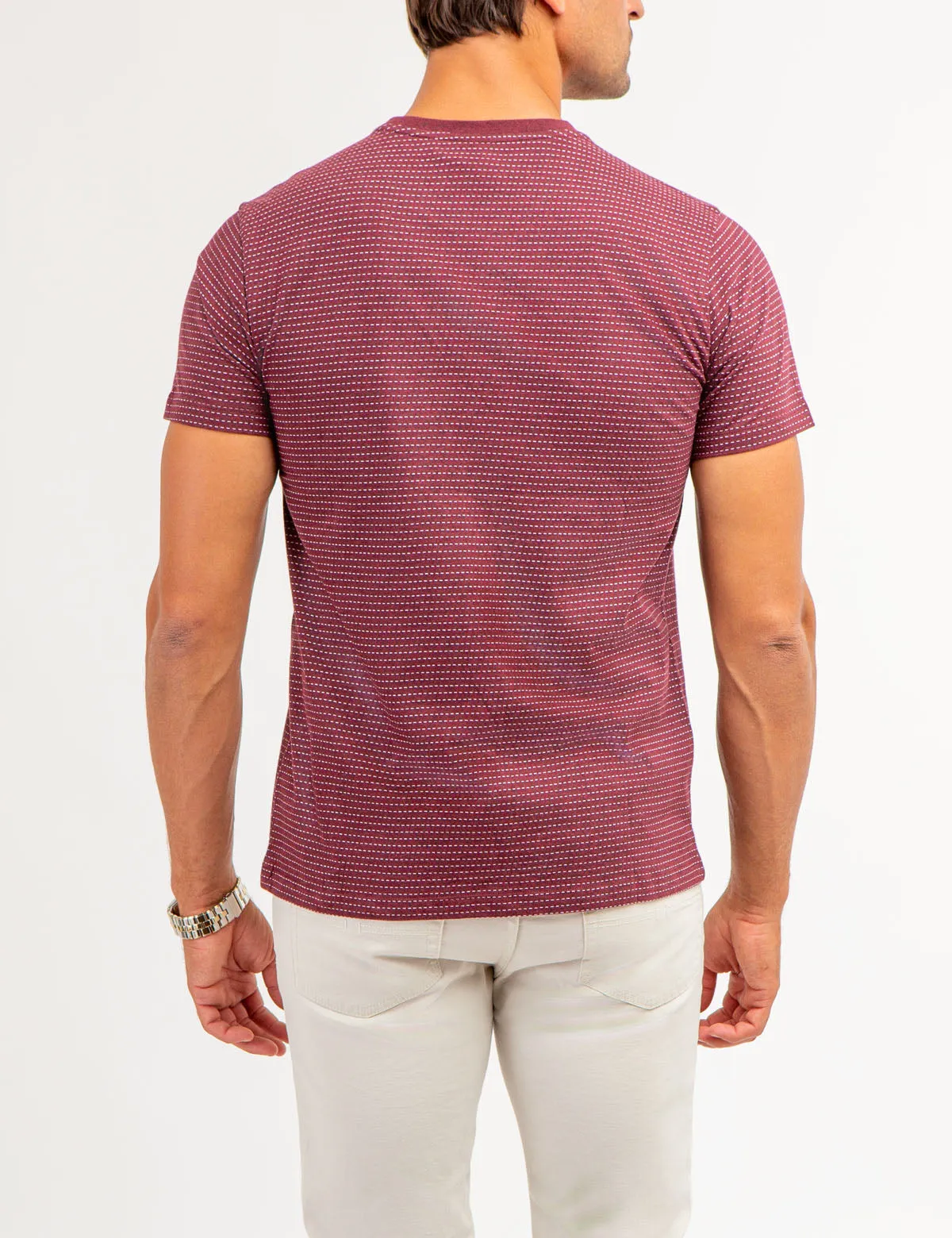 JACQUARD MICRO STRIPE T-SHIRT sold by U.S. Polo Assn. product image thumbnail 4