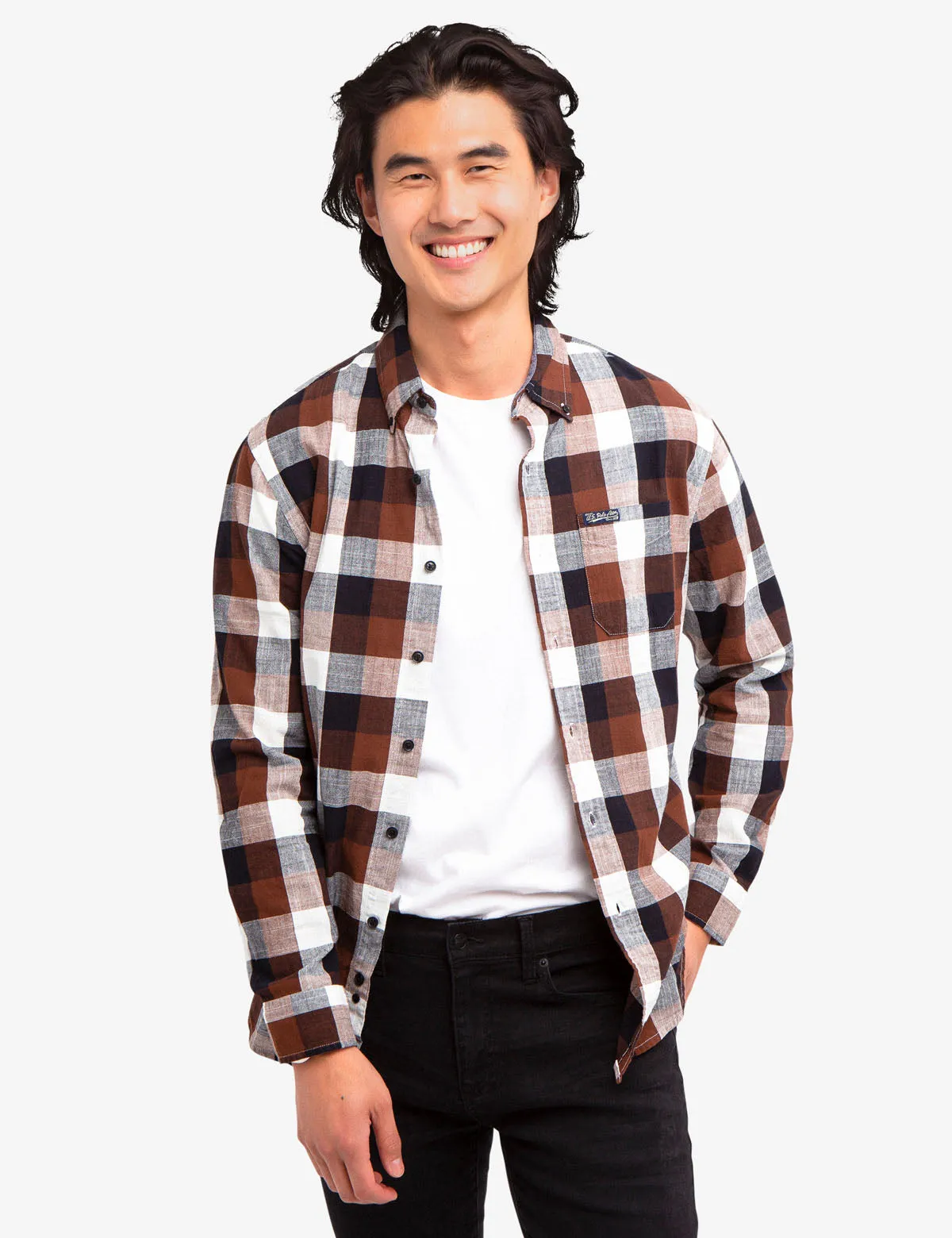 SLUB POPLIN PLAID SHIRT sold by U.S. Polo Assn.