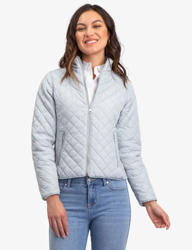 QUILTED SIDE KNIT MOTO JACKET sold by U.S. Polo Assn.