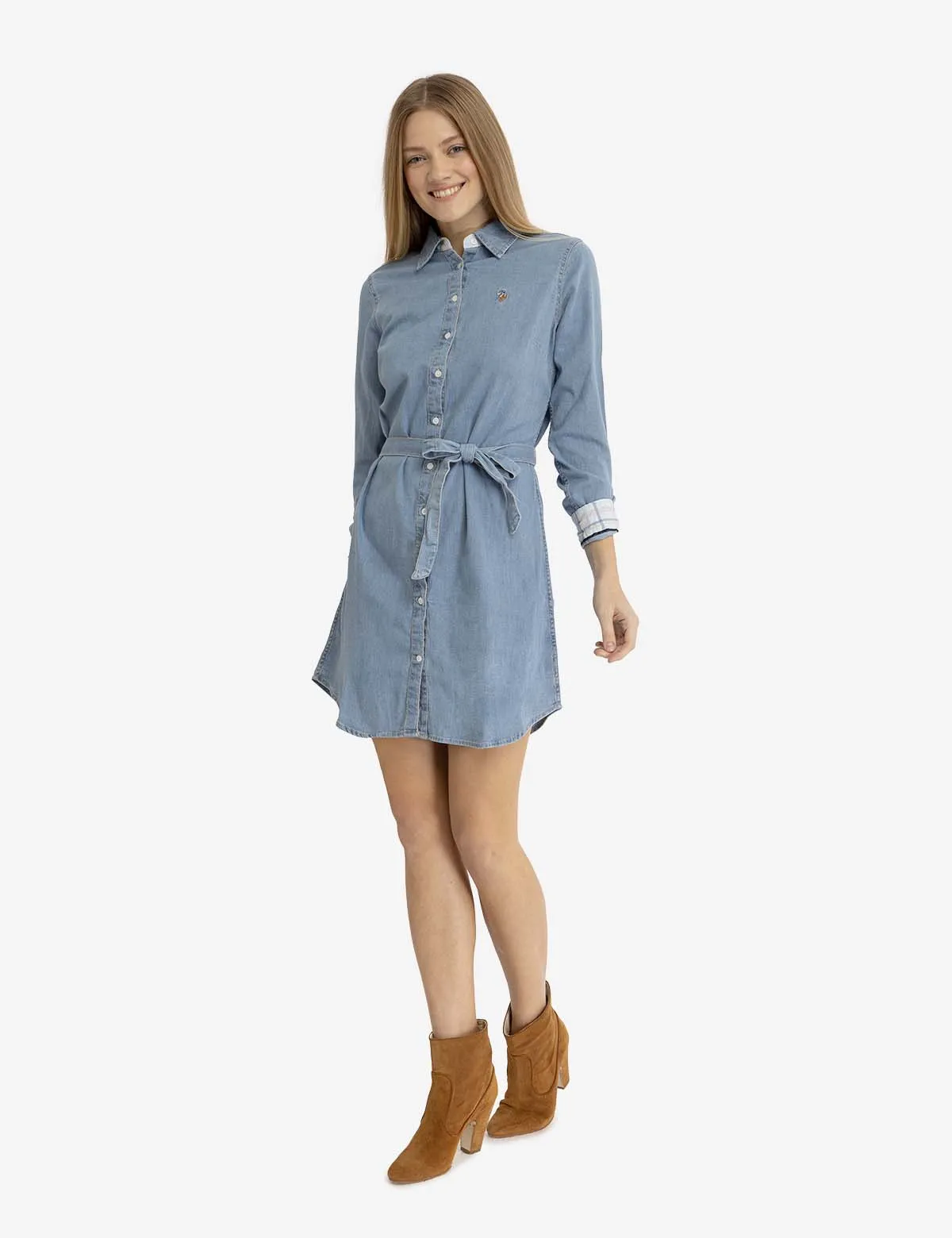 CHAMBRAY DRESS sold by U.S. Polo Assn. product image thumbnail 2
