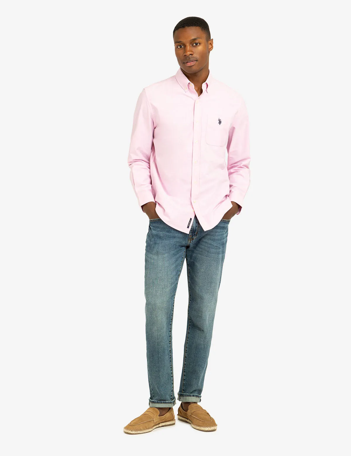 LONG SLEEVE STRETCH OXFORD SHIRT sold by U.S. Polo Assn. product image thumbnail 2