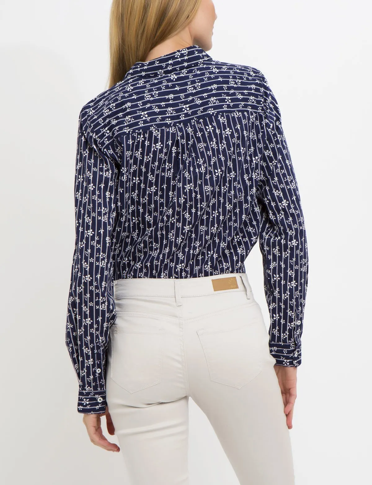 FLORAL STRIPED POPLIN SHIRT sold by U.S. Polo Assn. product image thumbnail 3