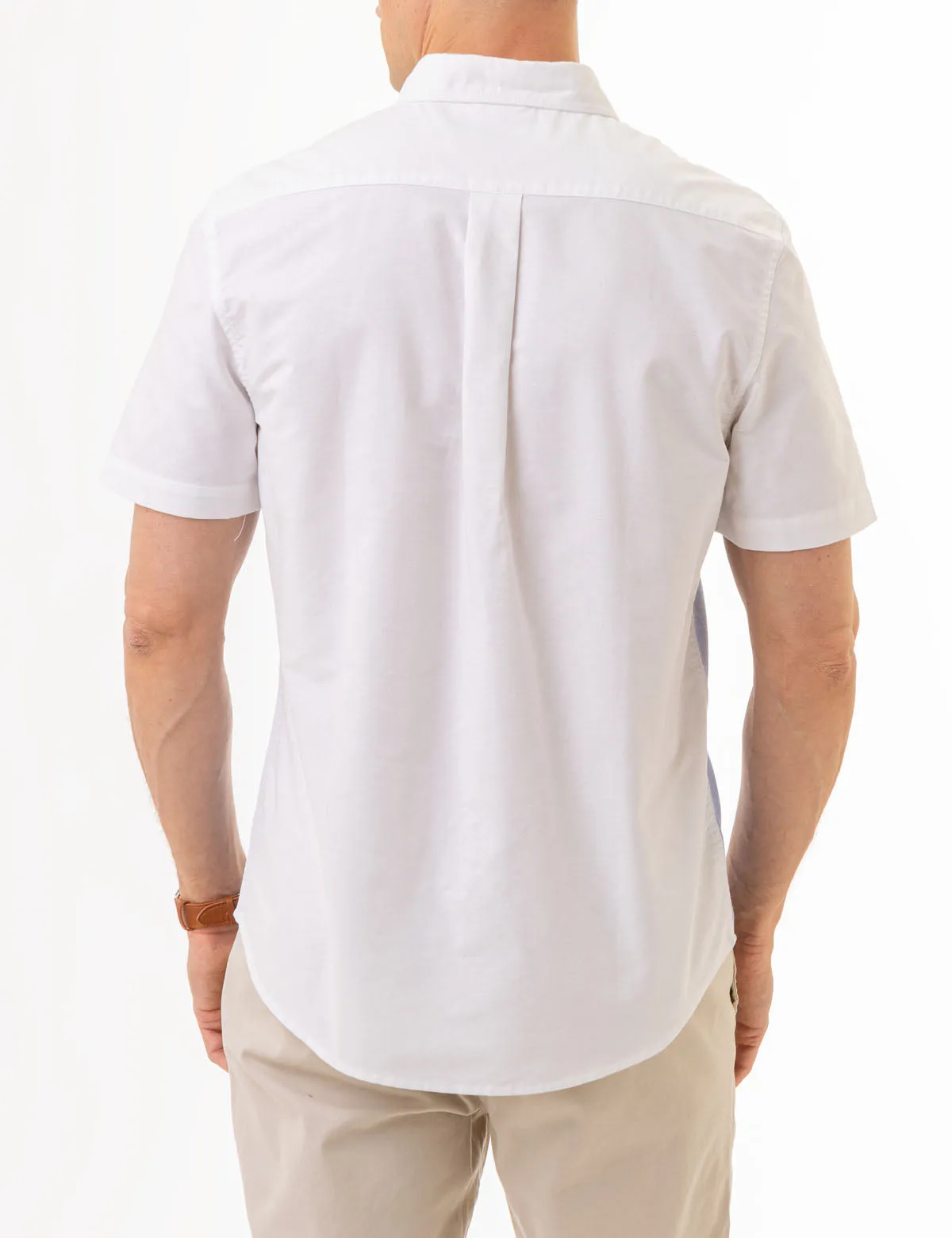 CHEST STRIPE SHORT SLEEVE OXFORD SHIRT sold by U.S. Polo Assn. product image thumbnail 4