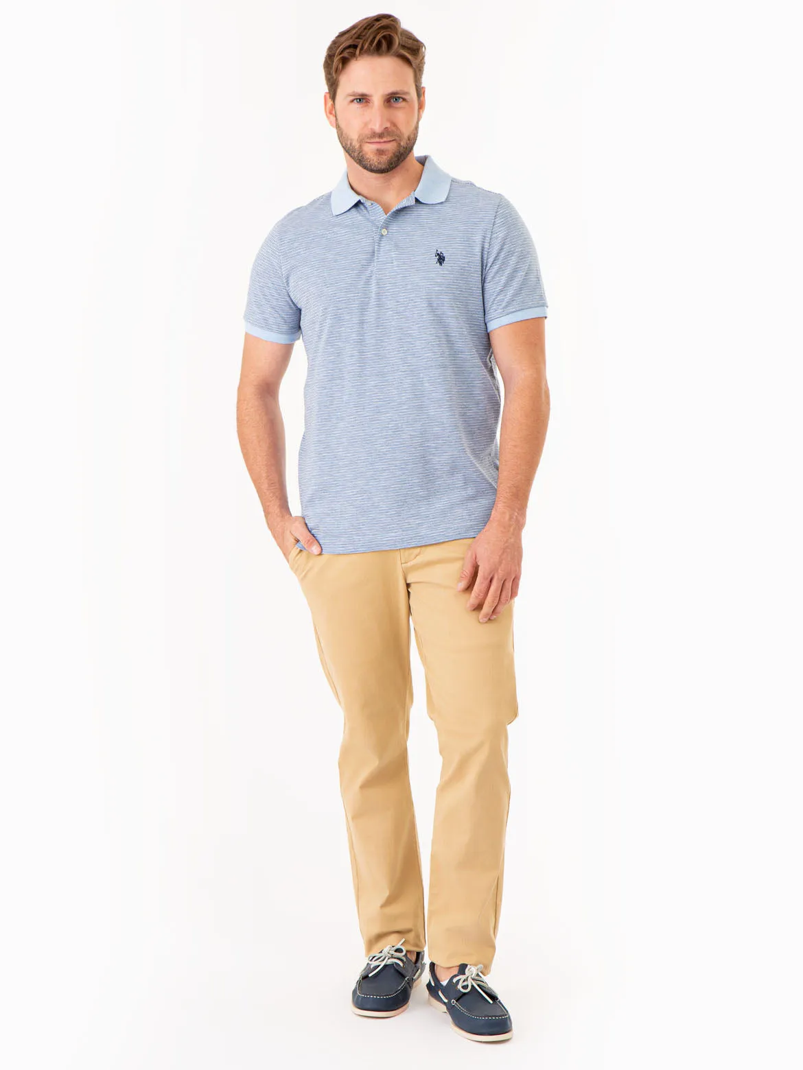 STRIPED SLUB JERSEY POLO SHIRT sold by U.S. Polo Assn. product image thumbnail 2