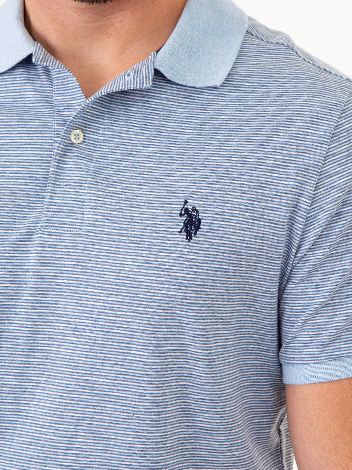 STRIPED SLUB JERSEY POLO SHIRT sold by U.S. Polo Assn. product image thumbnail 4