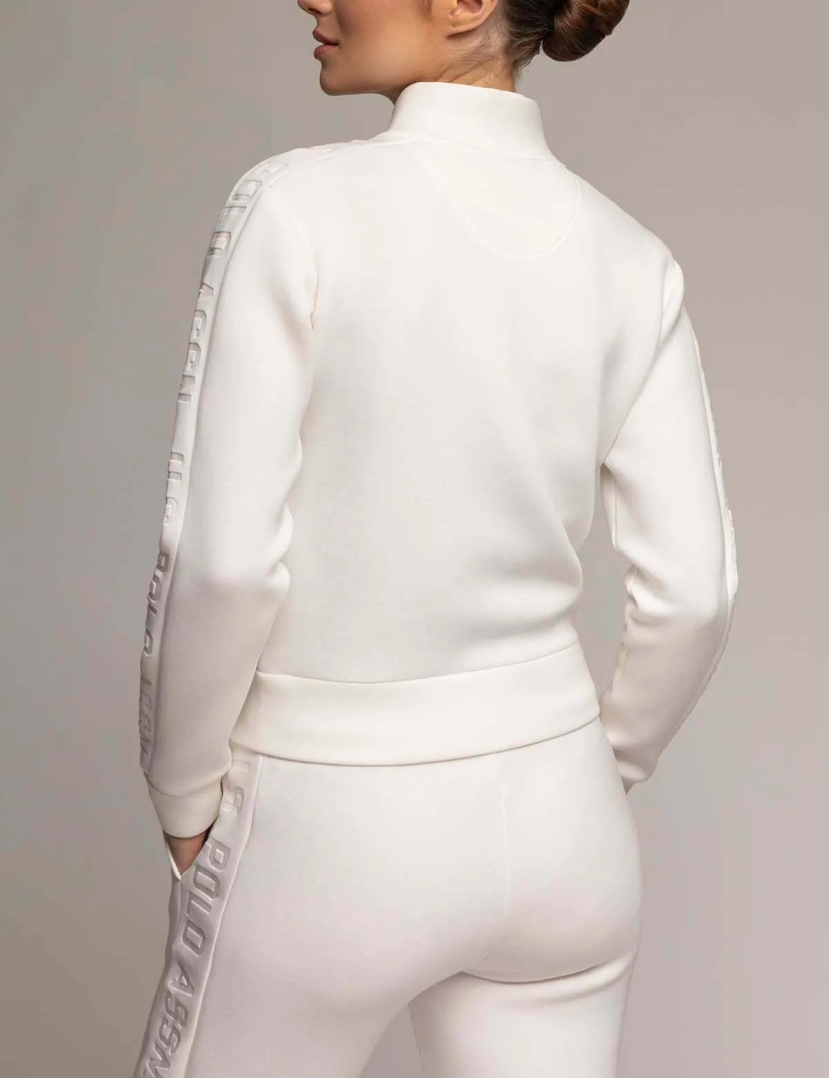 WHITE LABEL MOCK NECK FULL ZIP SCUBA TRACK JACKET sold by U.S. Polo Assn. product image thumbnail 5