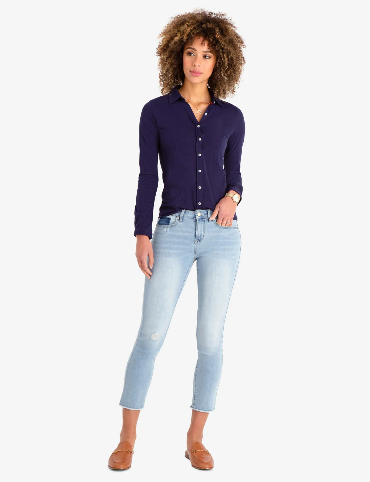 MID RISE SLIM FIT SKINNY CROP JEANS sold by U.S. Polo Assn. product image thumbnail 2