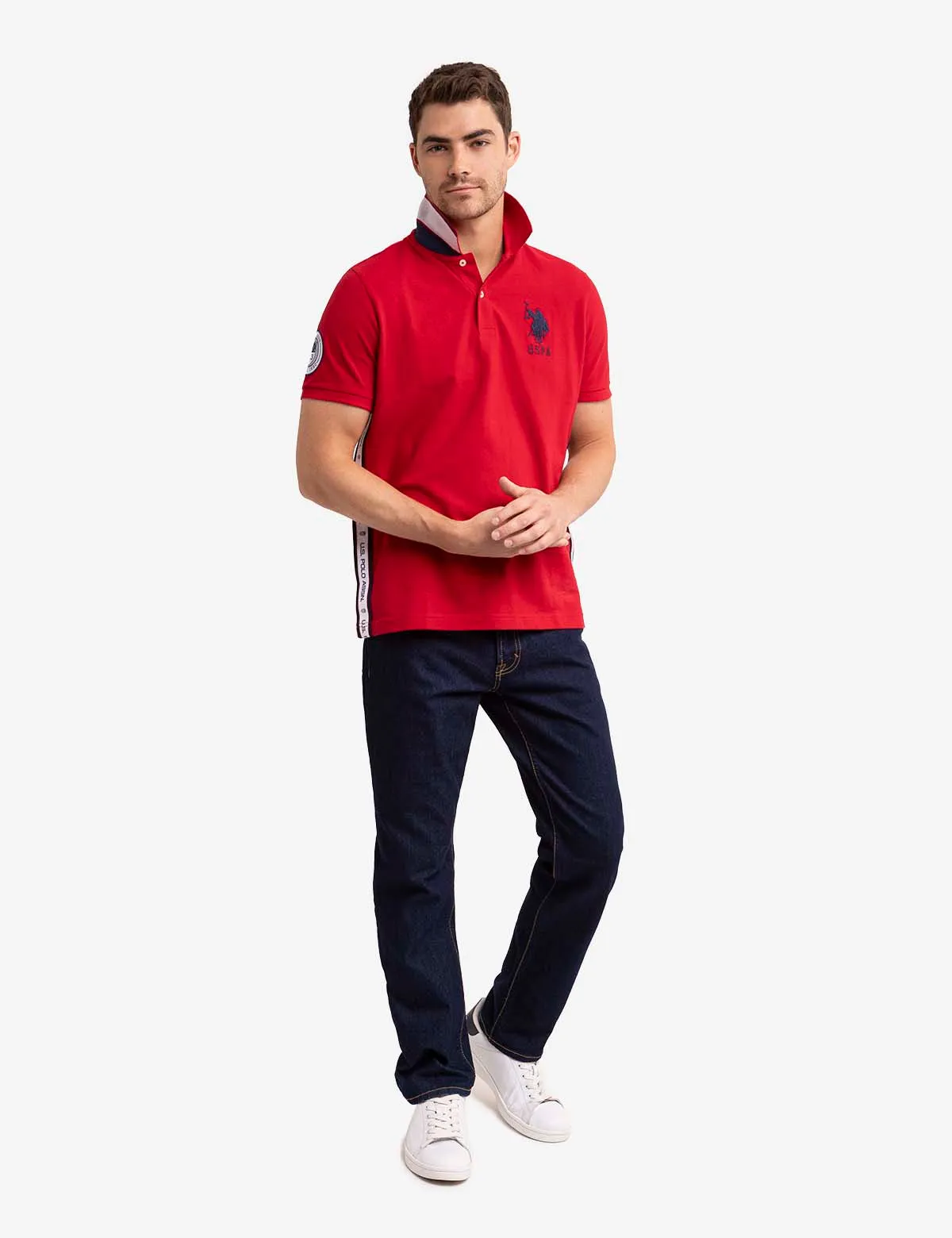 GRAPHIC TRIM PIQUE POLO SHIRT sold by U.S. Polo Assn. product image thumbnail 3