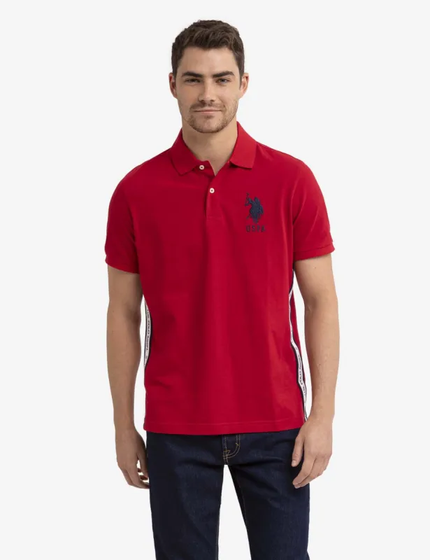 GRAPHIC TRIM PIQUE POLO SHIRT sold by U.S. Polo Assn.