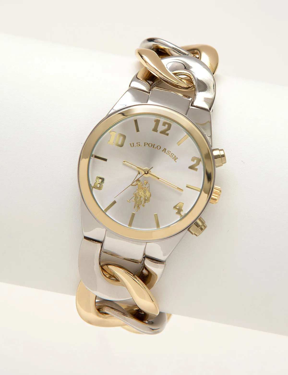 LADIES TWO TONE CHAIN WATCH sold by U.S. Polo Assn.