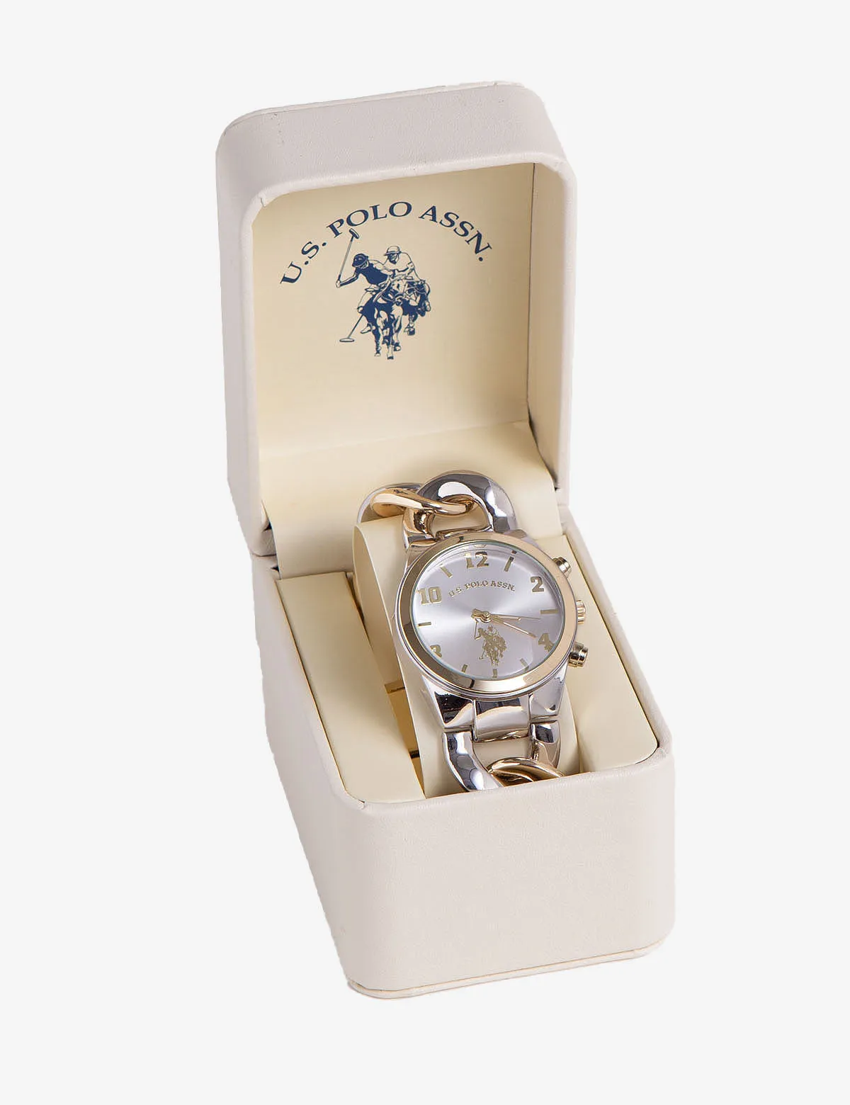 LADIES TWO TONE CHAIN WATCH sold by U.S. Polo Assn. product image thumbnail 2