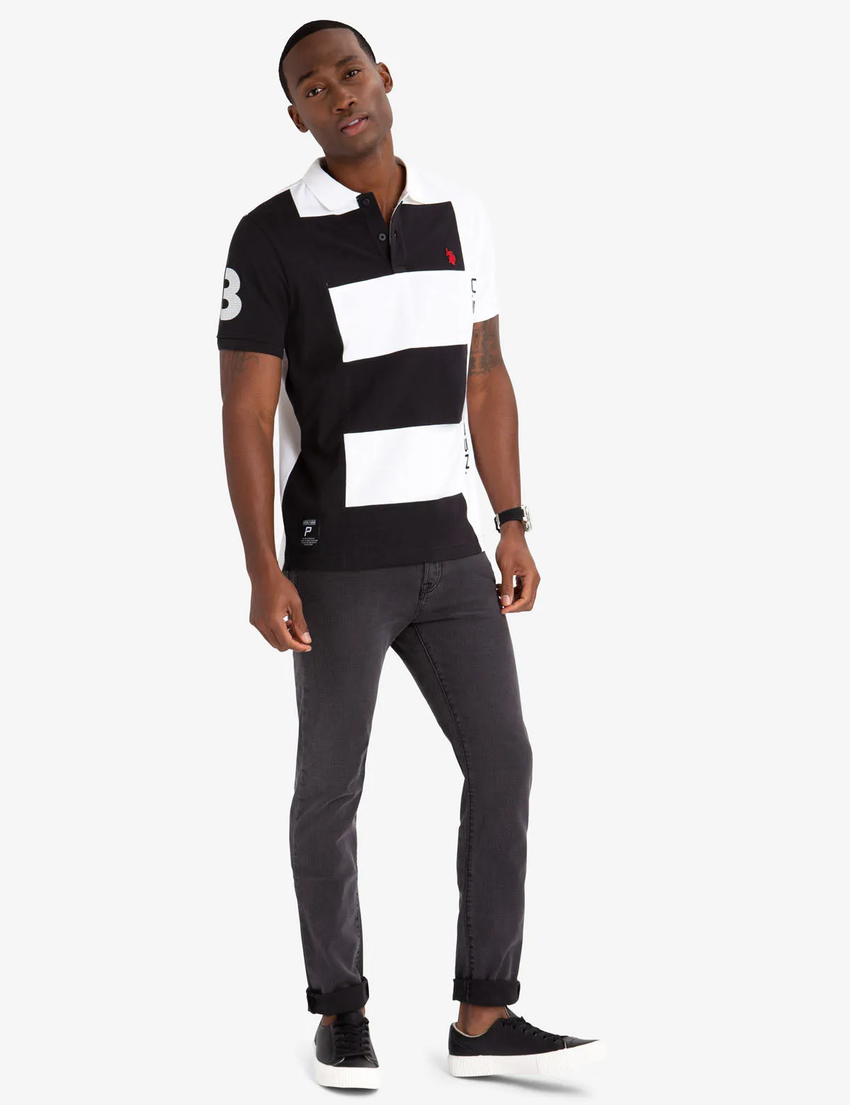 SIDE COLORBLOCK VERTICAL POLO SHIRT sold by U.S. Polo Assn. product image thumbnail 2