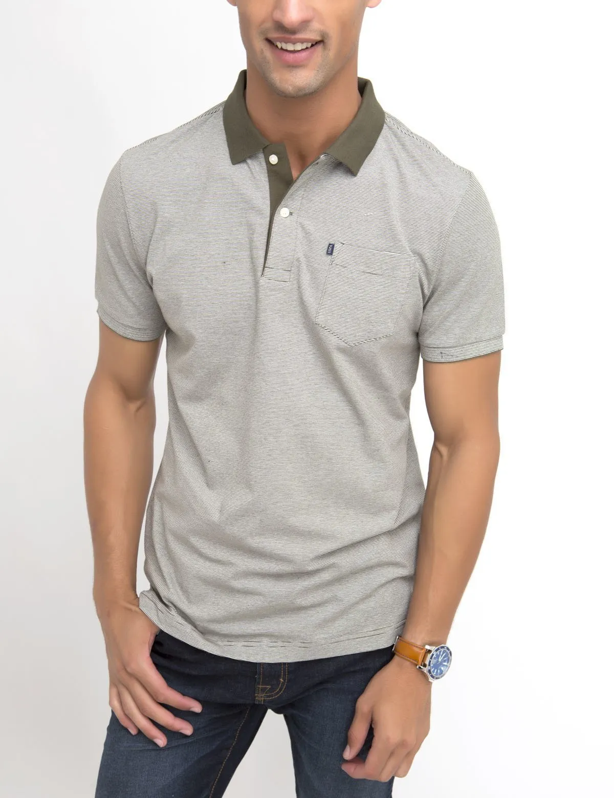 SLIM FIT STRETCH POLO SHIRT sold by U.S. Polo Assn. product image thumbnail 3