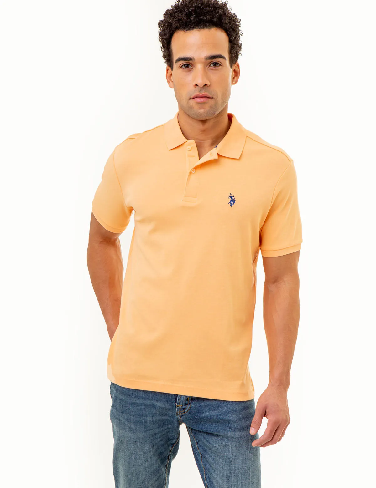 SOLID INTERLOCK POLO SHIRT sold by U.S. Polo Assn.