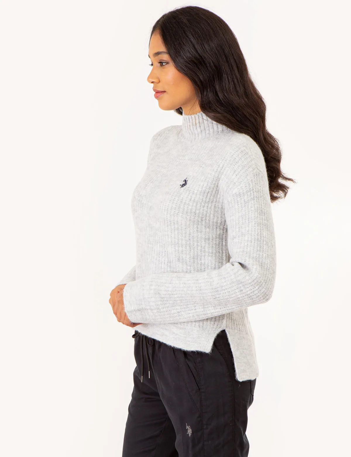 MOCK NECK SIDE SLIT SWEATER sold by U.S. Polo Assn. product image thumbnail 4