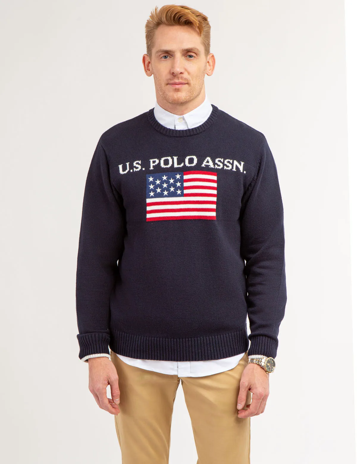 U.S. POLO ASSN. FLAG CREW NECK SWEATER sold by U.S. Polo Assn. product image thumbnail 5