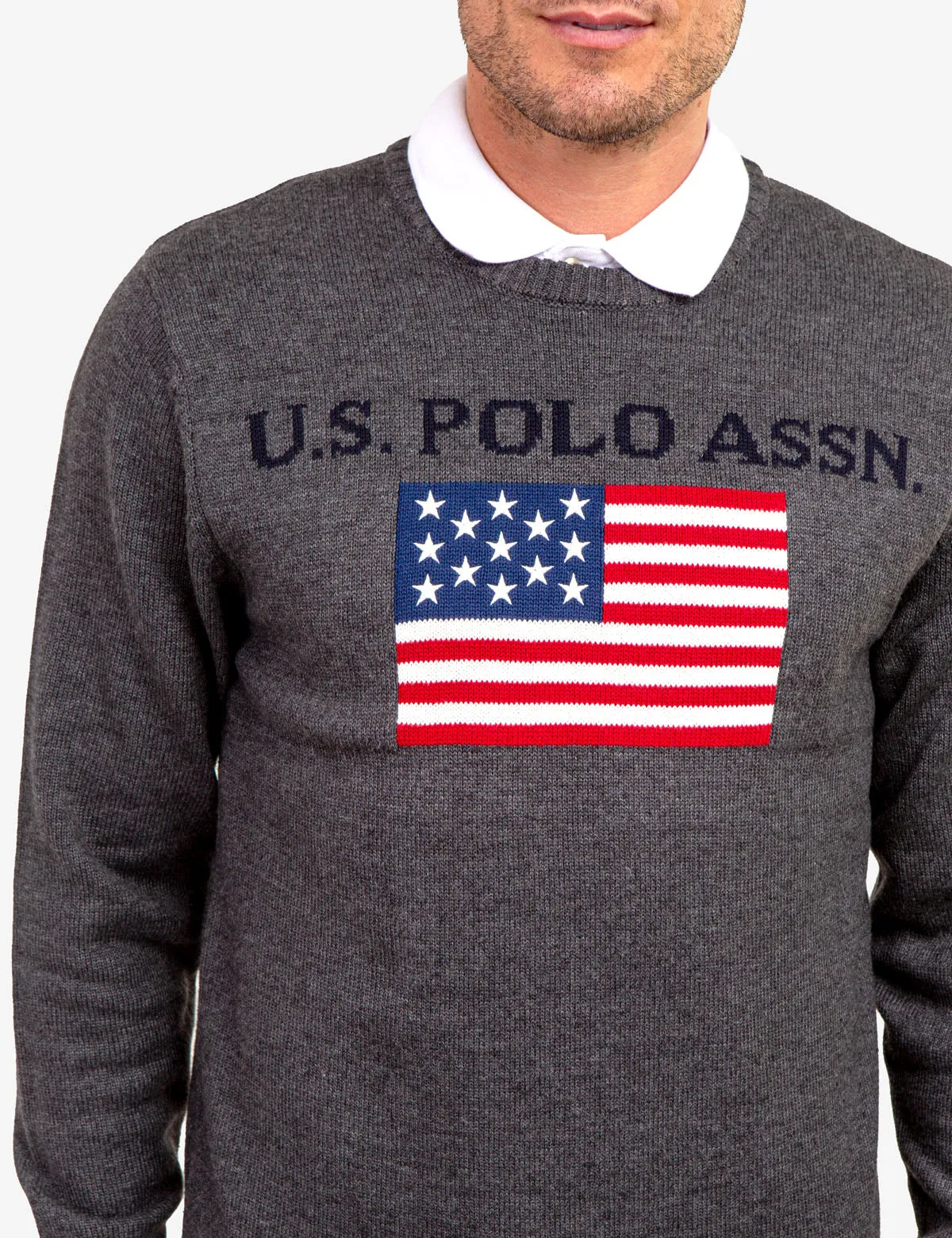 U.S. POLO ASSN. FLAG CREW NECK SWEATER sold by U.S. Polo Assn. product image thumbnail 4