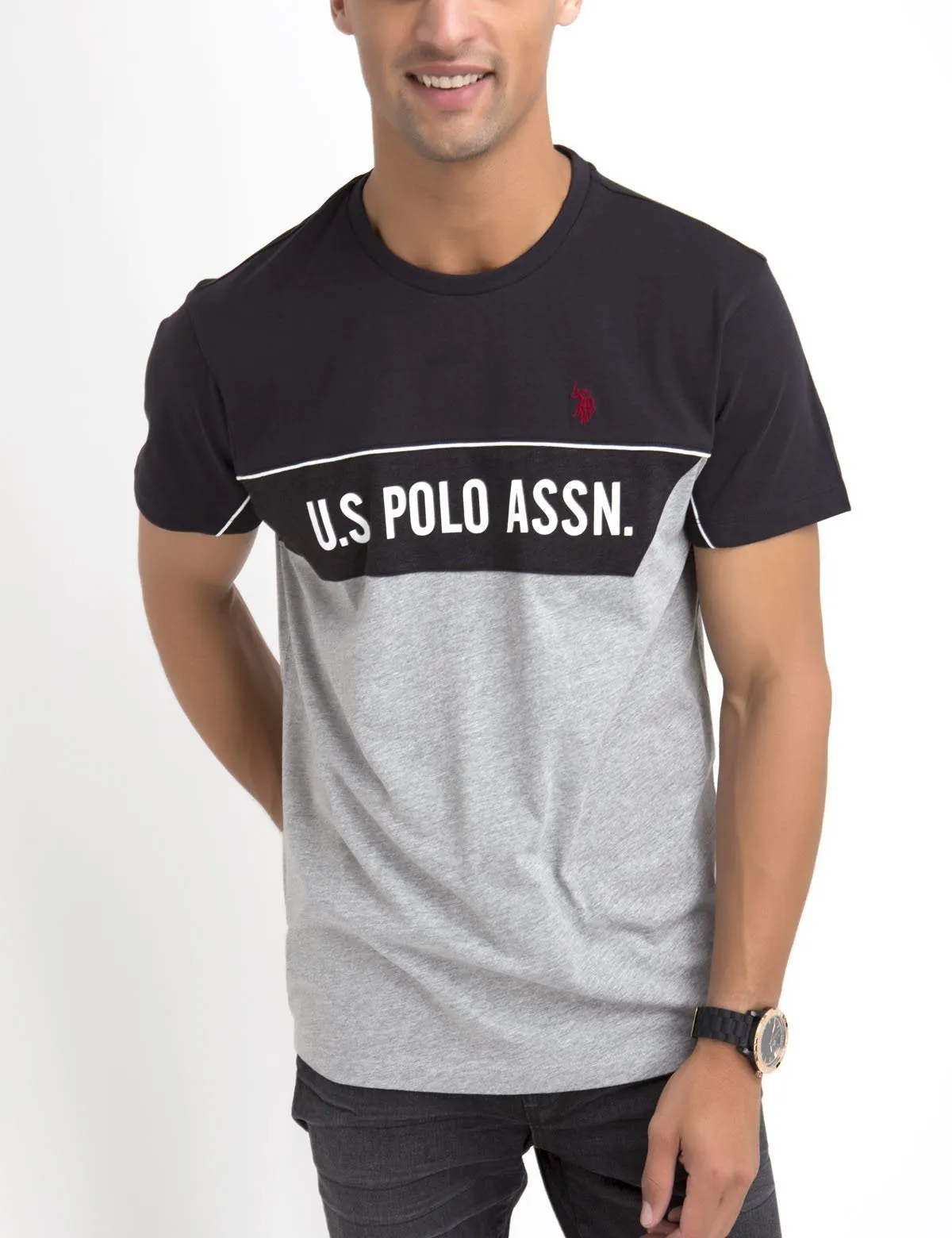 U.S. POLO ASSN. CHEST STRIPED T-SHIRT sold by U.S. Polo Assn. product image thumbnail 3