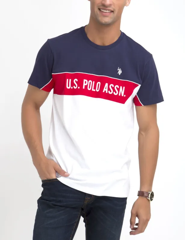 U.S. POLO ASSN. CHEST STRIPED T-SHIRT sold by U.S. Polo Assn.