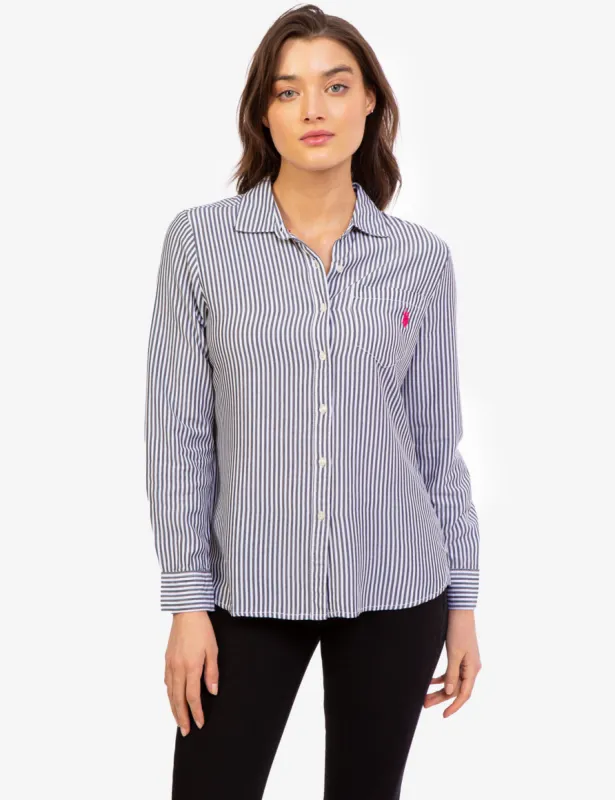 LONG SLEEVE PRINTED WOVEN SHIRT made by U.S. Polo Assn.