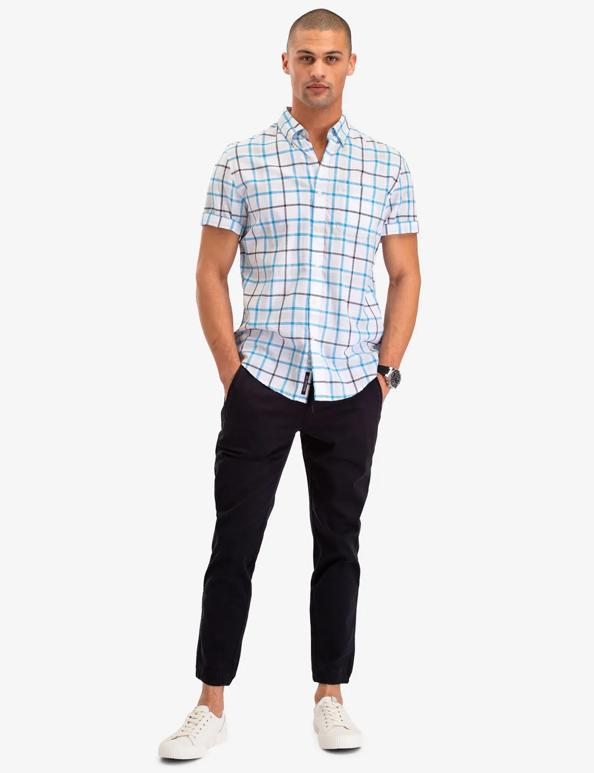 PLAID POPLIN SHORT SLEEVE SHIRT sold by U.S. Polo Assn. product image thumbnail 2