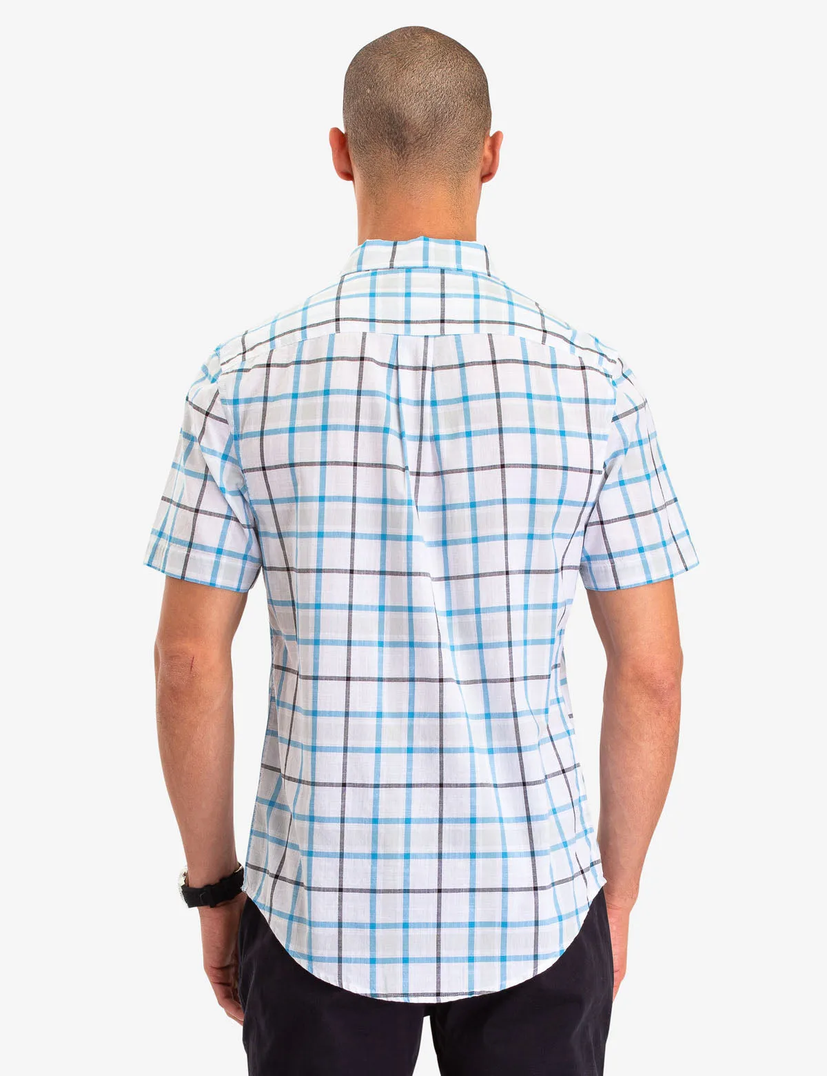 PLAID POPLIN SHORT SLEEVE SHIRT sold by U.S. Polo Assn. product image thumbnail 4