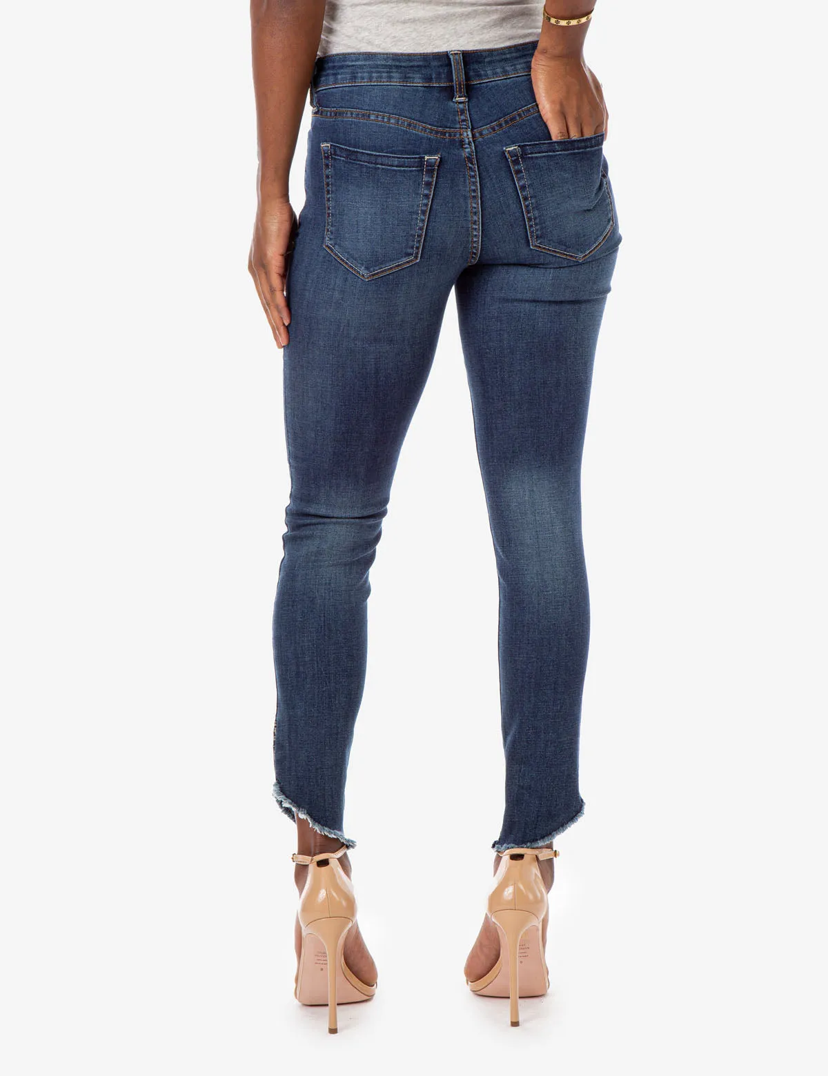 REPREVE® MID RISE EMBROIDERED HEM SKINNY FIT JEANS sold by U.S. Polo Assn. product image thumbnail 5