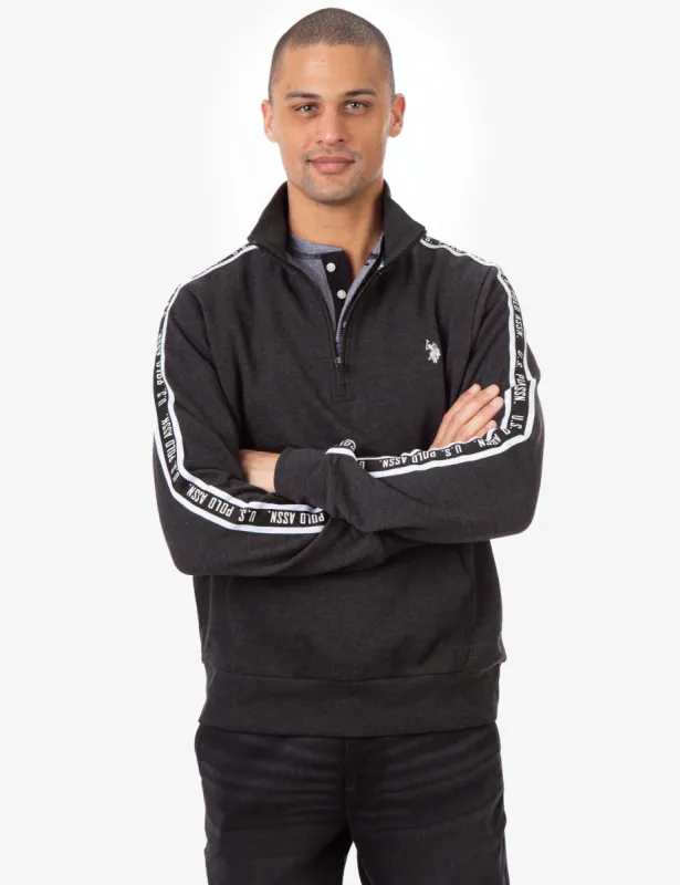 BLACK MALLET QUARTER ZIP PULLOVER sold by U.S. Polo Assn.