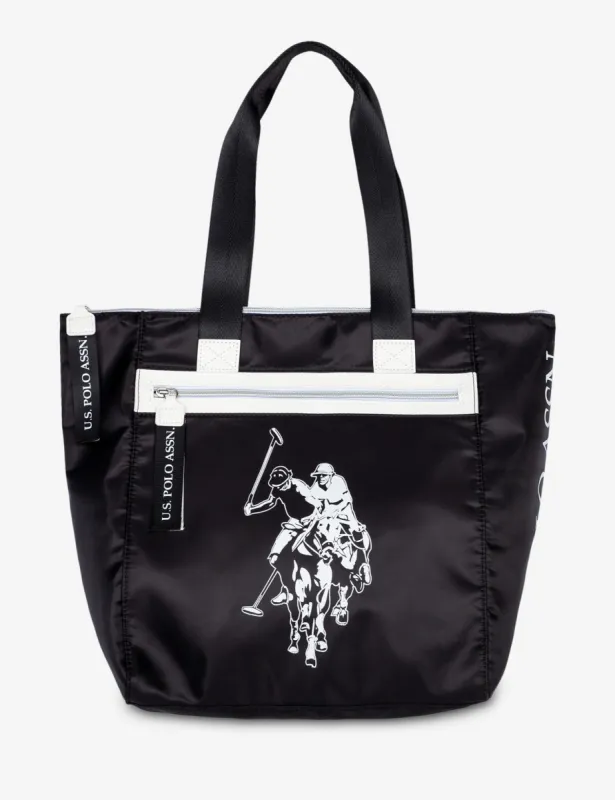 NYLON LOGO TOTE BAG sold by U.S. Polo Assn.