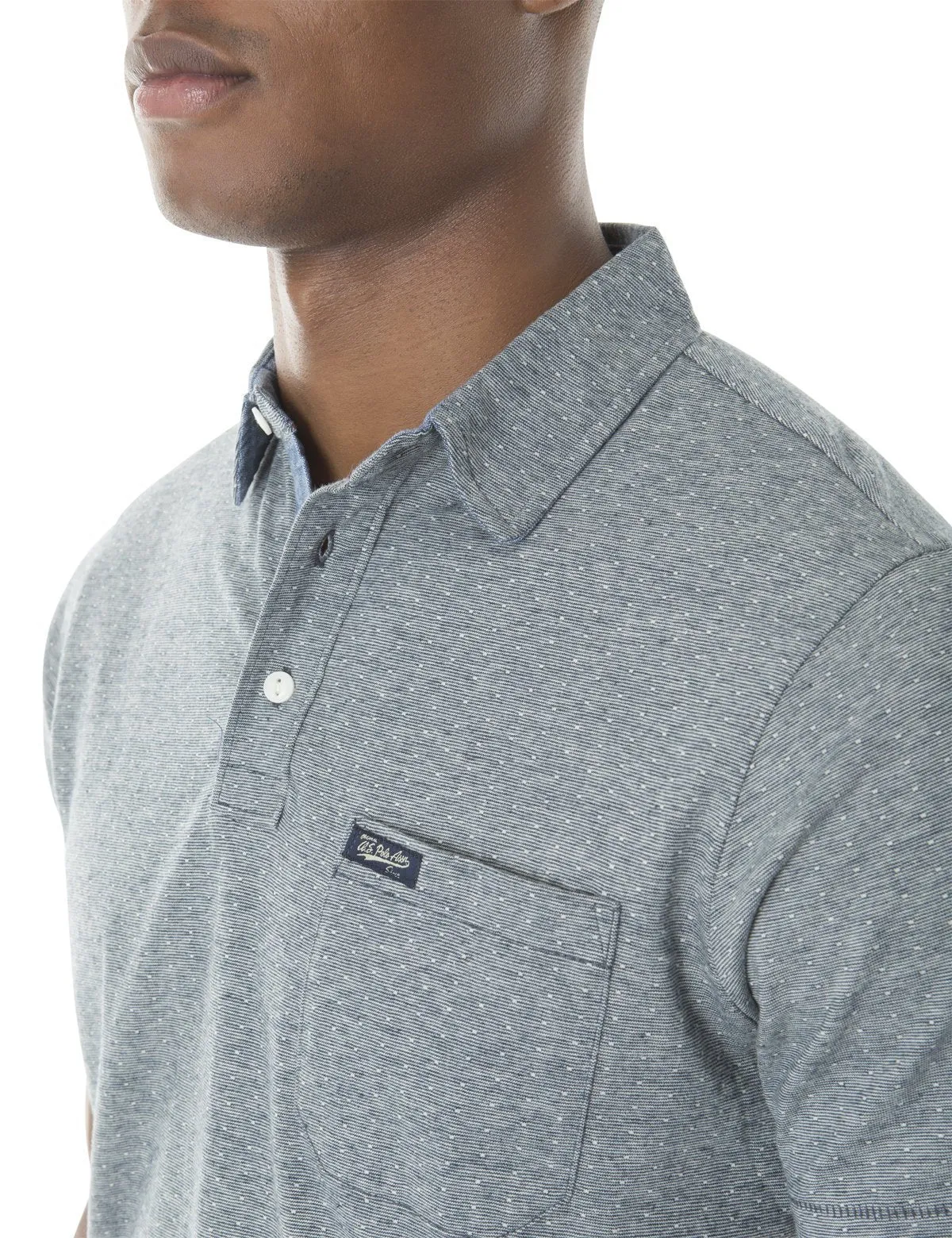 STRIPE JACQUARD POLO SHIRT sold by U.S. Polo Assn. product image thumbnail 3