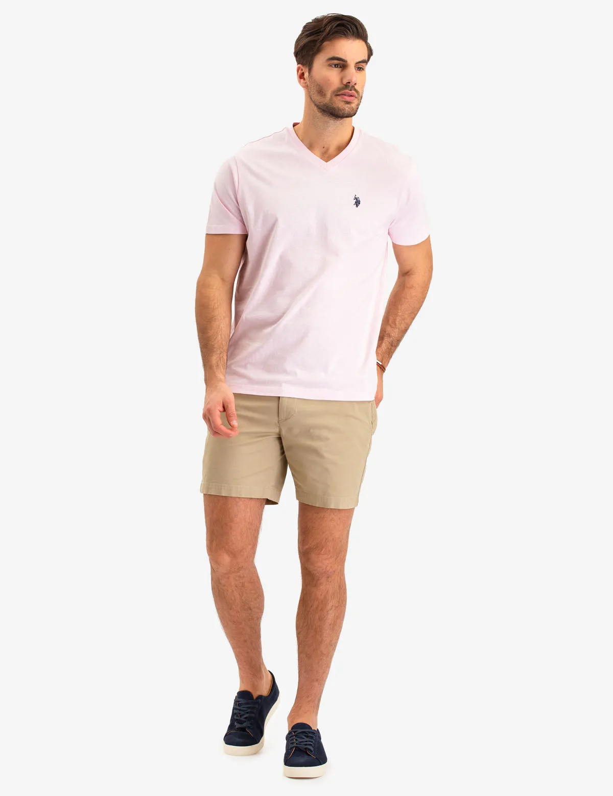 SOLID V-NECK T-SHIRT sold by U.S. Polo Assn. product image thumbnail 5