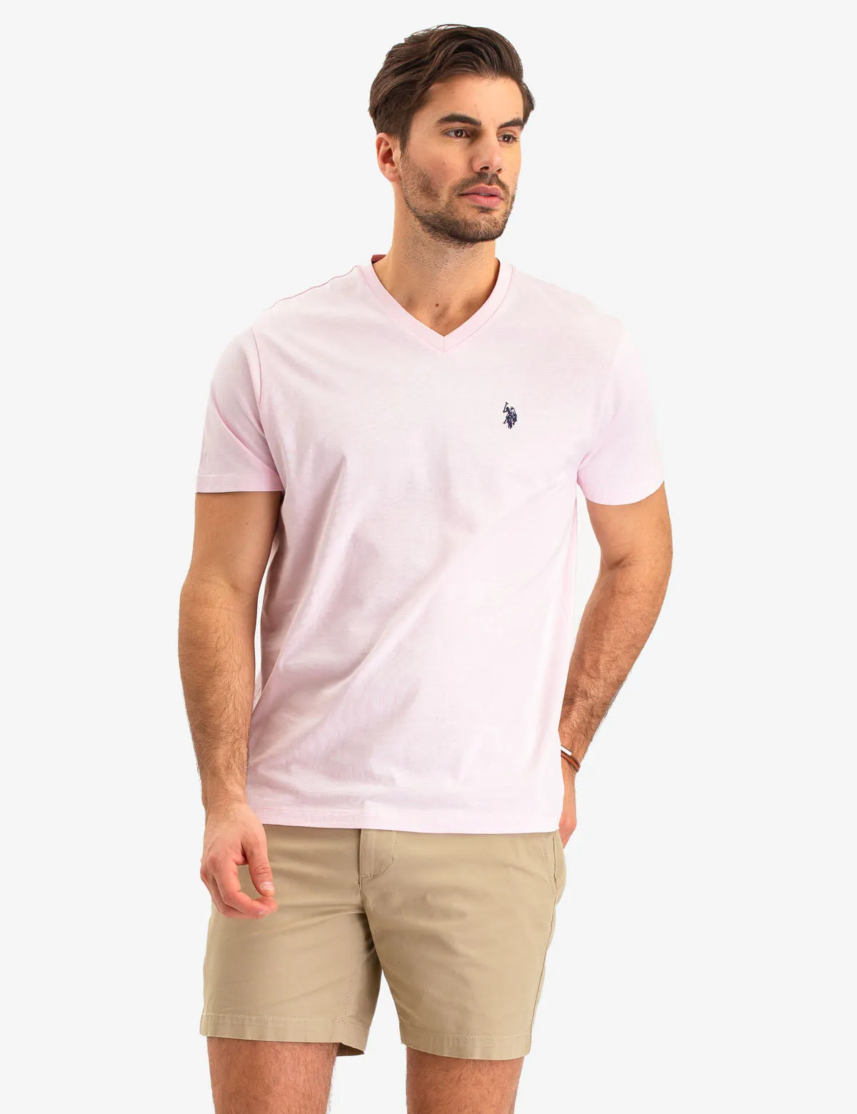 SOLID V-NECK T-SHIRT sold by U.S. Polo Assn. product image thumbnail 4