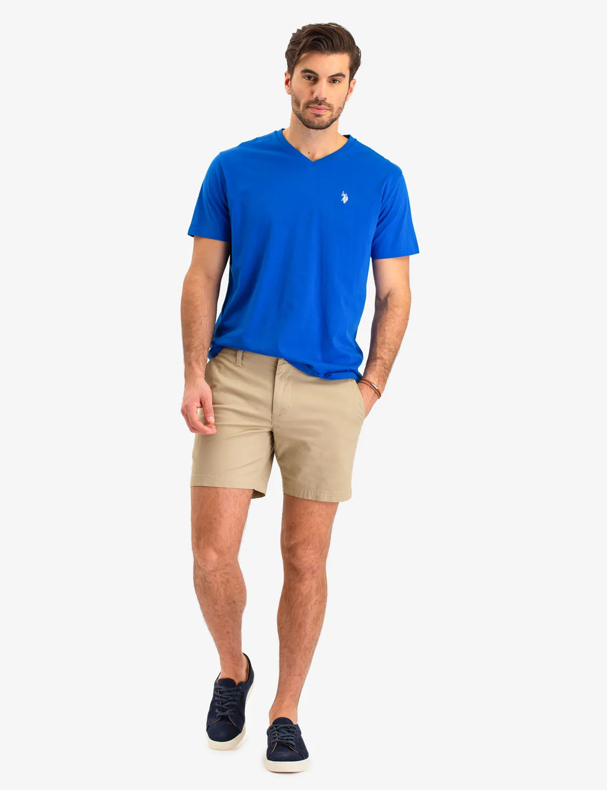 SOLID V-NECK T-SHIRT sold by U.S. Polo Assn. product image thumbnail 3